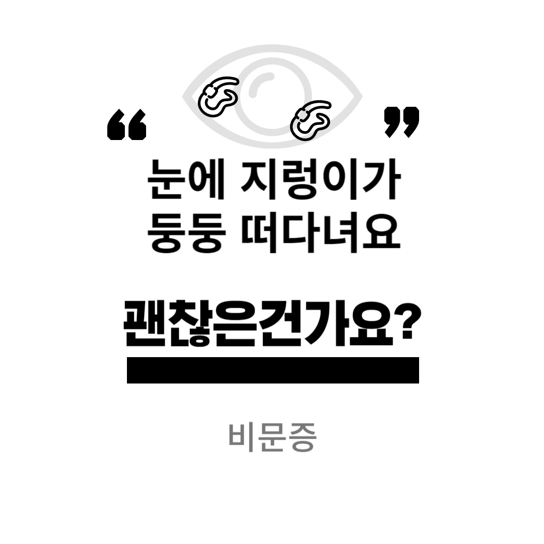 비문증에 대해서