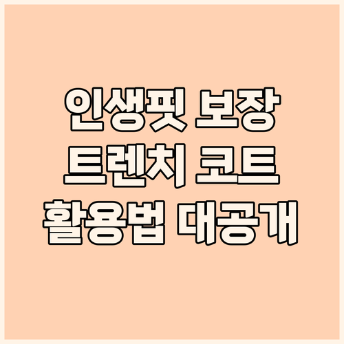 인생핏 보장! 메이리앤 프리미엄 트렌