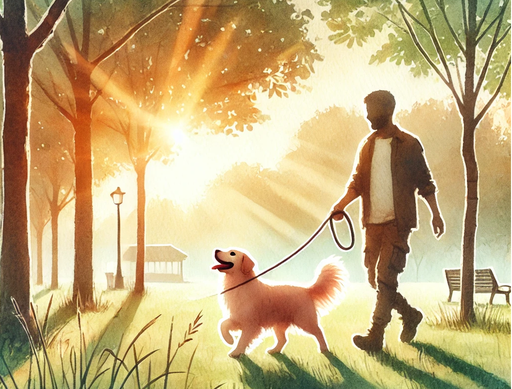 강아지와 산책 관련 이미지