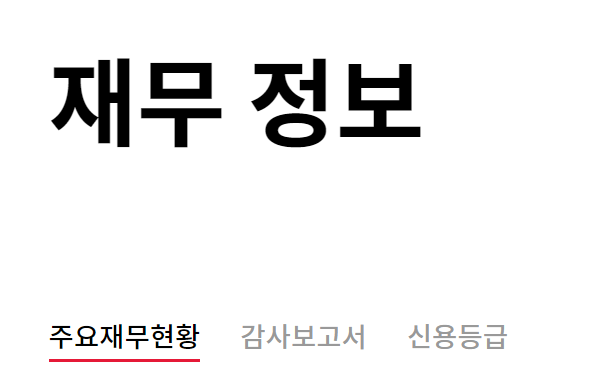 재무정보