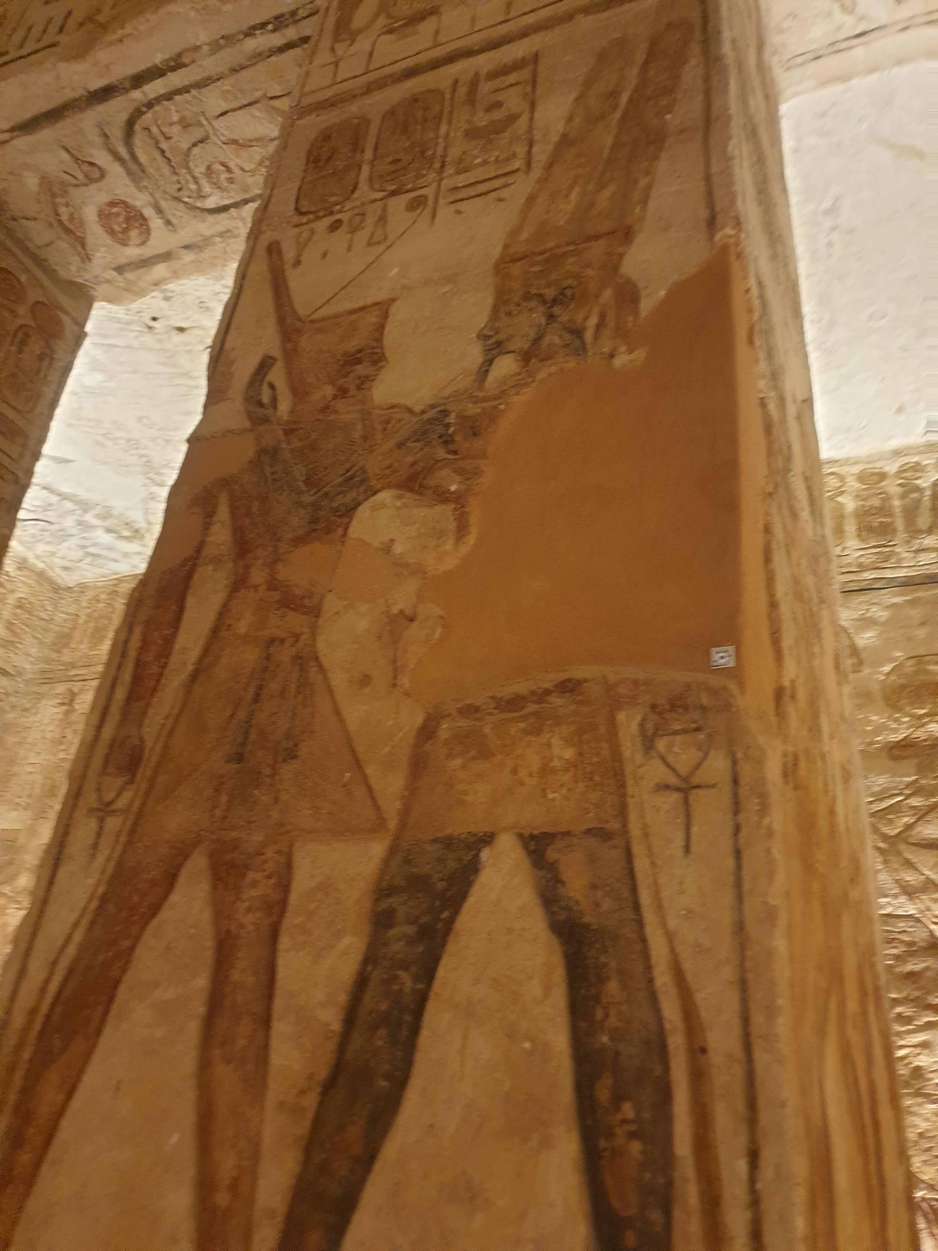 아부심벨 대신전 내부 벽화