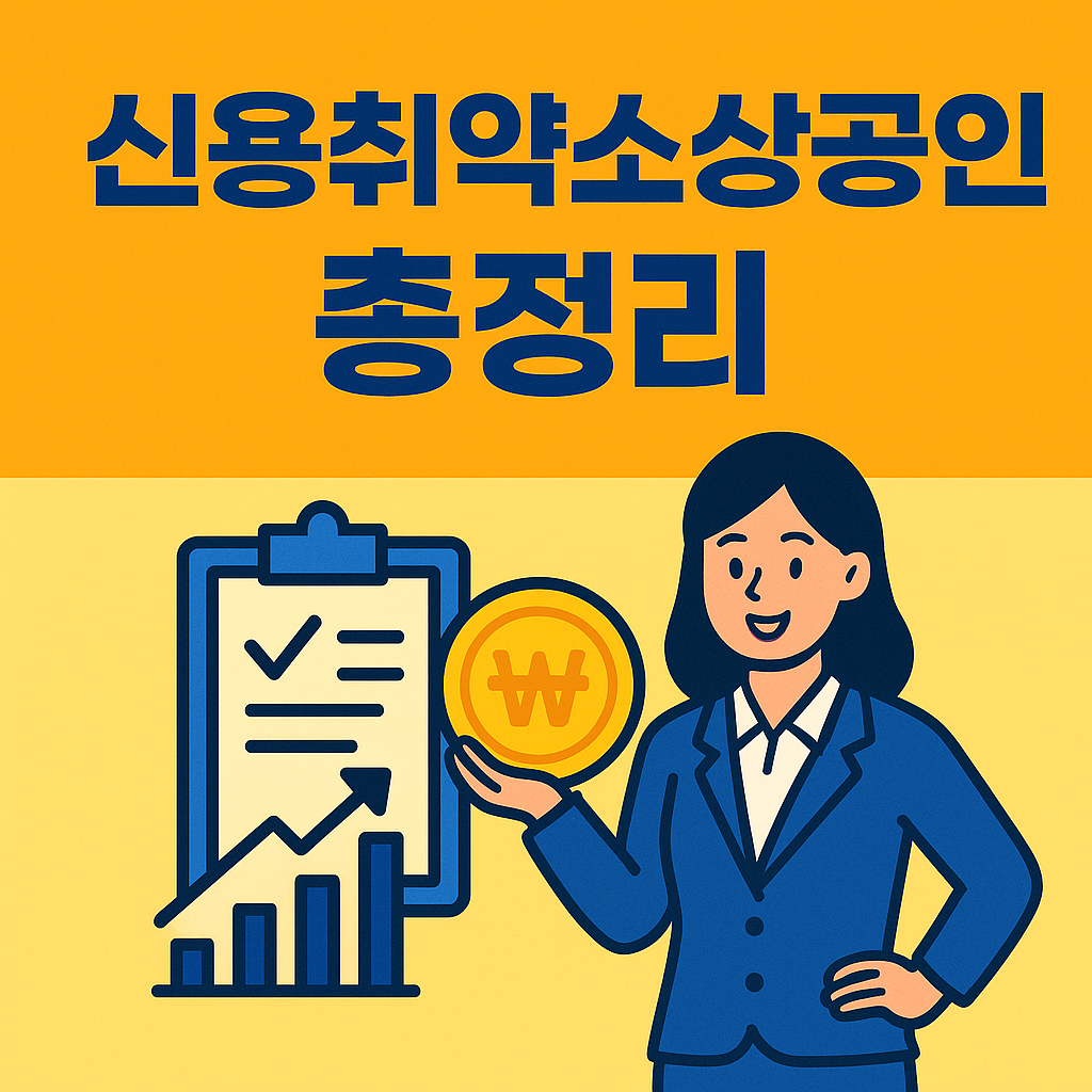 신용취약소상공인자금 신청 방법 조건 총정리