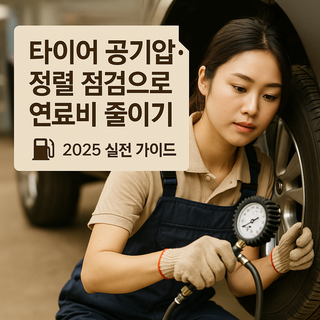 타이어 공기압·정렬 점검으로 연료비 줄이기 | 2025 실전 가이드