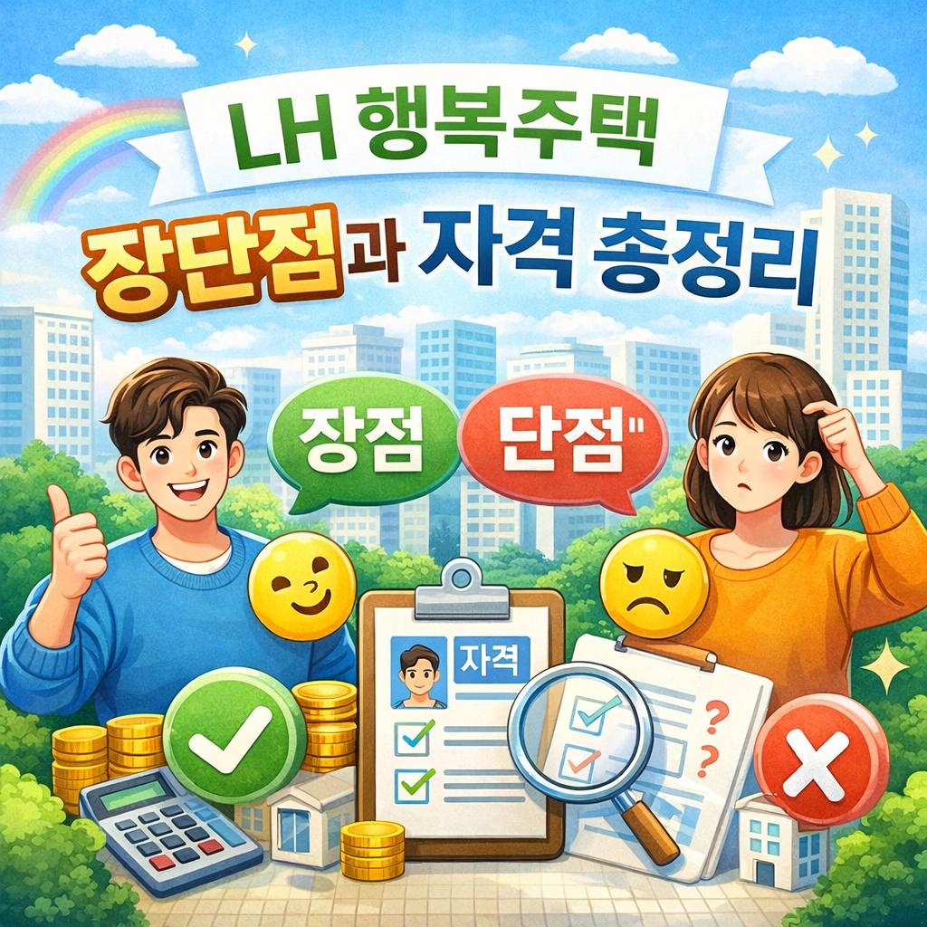 LH 행복주택 입주자격 및 장점, 단점 알아보기
