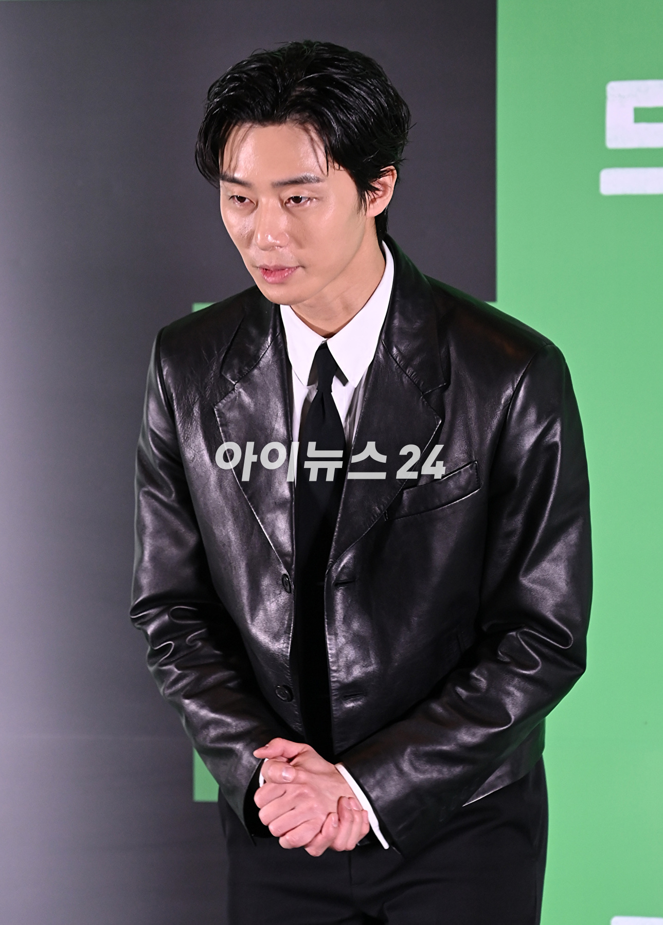 배우 박서준이 17일 오후 서울 강남구 삼성동 코엑스 메가박스에서 열린 영화 &#39;드림&#39; 언론시사회에서 포즈를 취고 있다. [사진=김성진 기자]