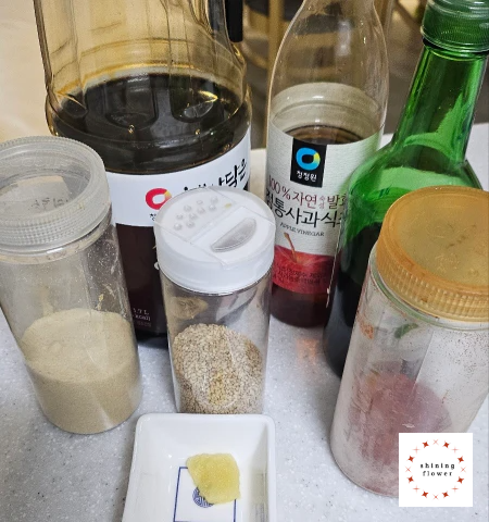 도토리묵무침-양념장 재료