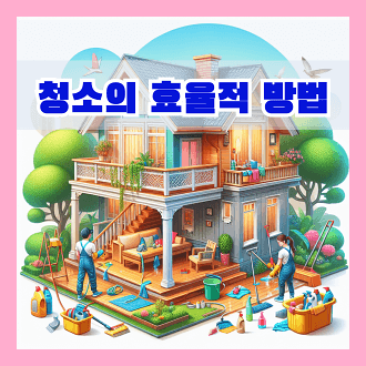 청소의 효율적 방법 청소 순서