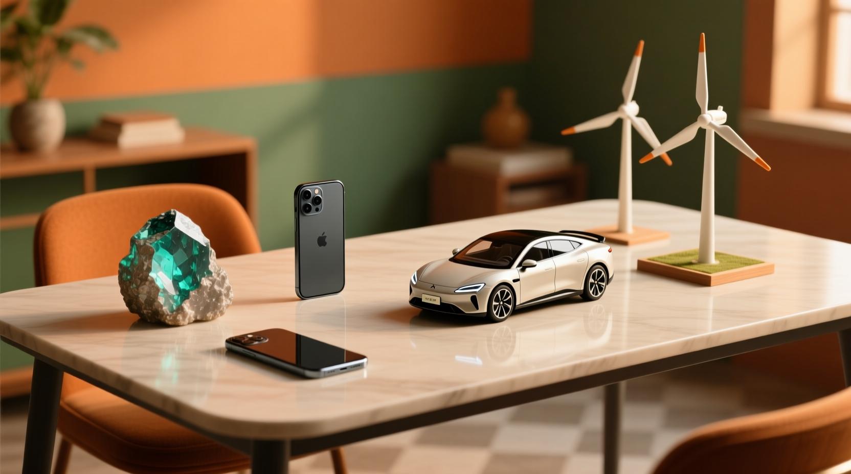 스마트폰, 전기차, 풍력 터빈 등 현대 기술에 사용되는 희토류 원소