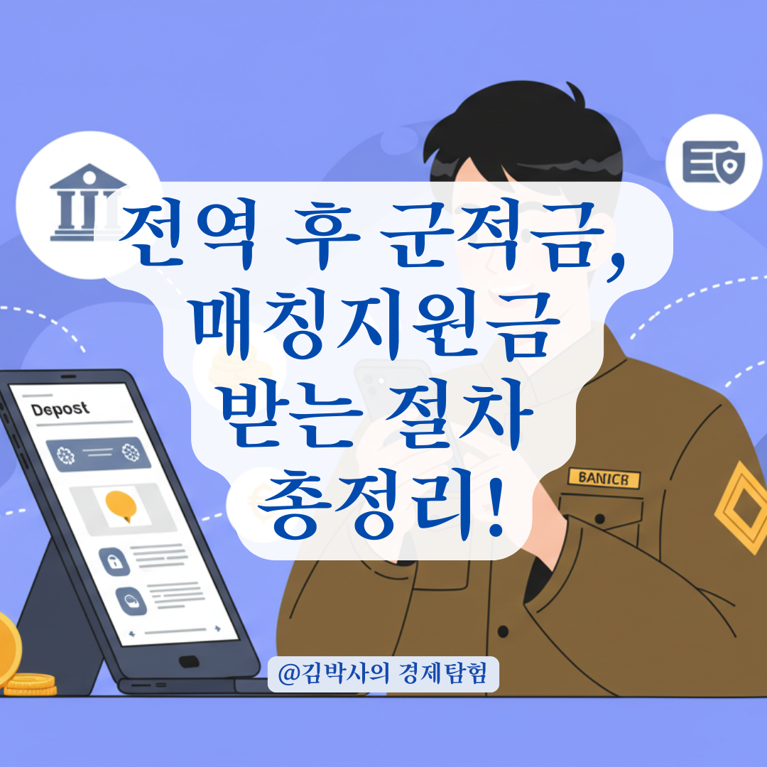 전역 후 군적금 해지했을 때 매칭지원금 받는 절차 총정리.