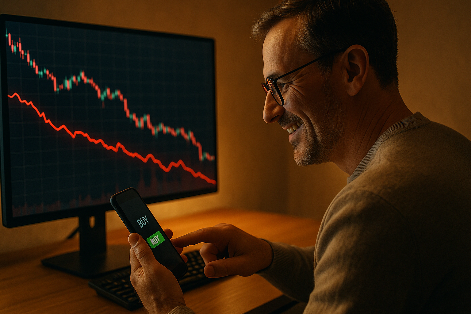 증시 폭락을 기회로 삼는 투자자