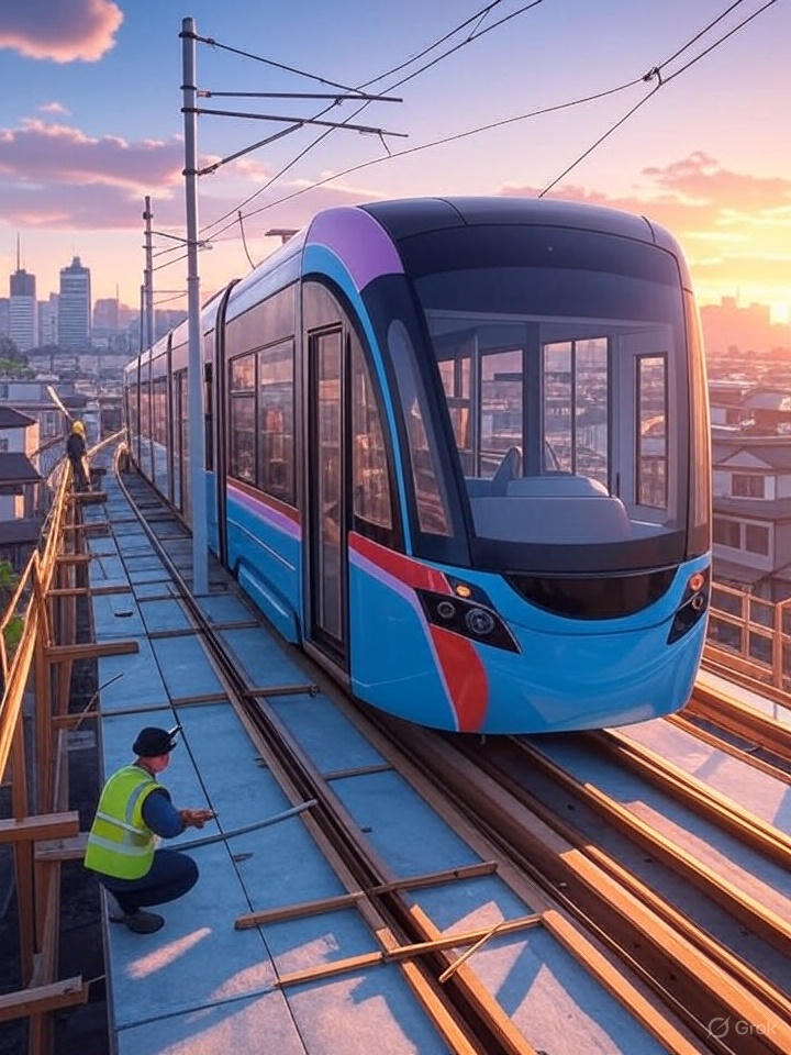 대전 트램 건설현황