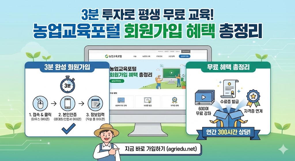 3분 투자로 평생 무료교육!