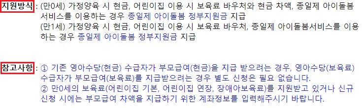 2023년 부모급여 총정리