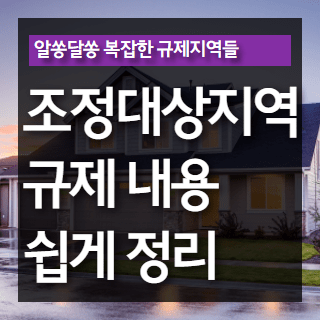 조정대상지역 규제 정리