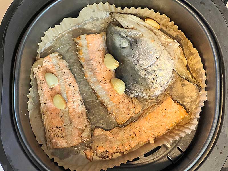 연어 대가리 머리 에어프라이 에어프라이기 구이 초간단 레시피