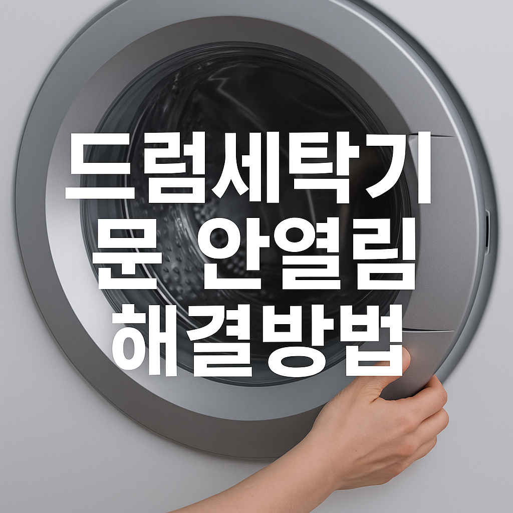드럼세탁기 문 안열림 해결방법 관련 이미지