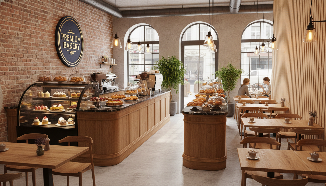 건물 가치를 극대화하는 핵심 임차인 역할을 할 프리미엄 베이커리 카페 인테리어