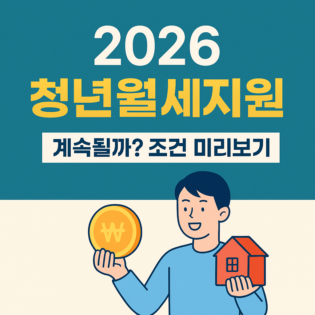 2026 청년월세지원 신청 조건·변화 지원금·조건 한눈 정리