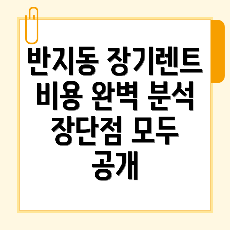 장기렌트카