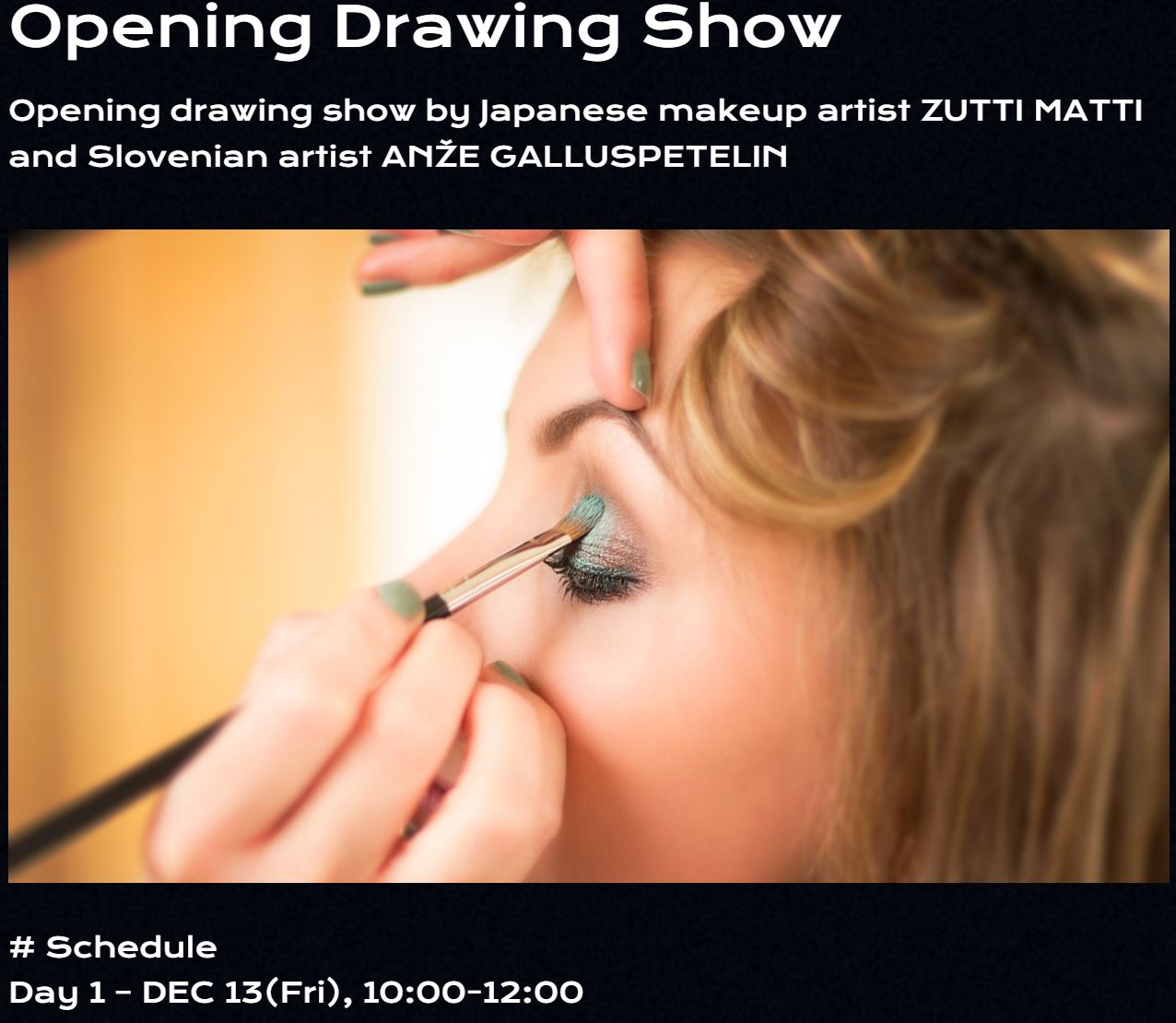 글로벌인플루언서엑스포 2024의 주요 프로그램 및 일정 Day 1 - Opening Drawing Show