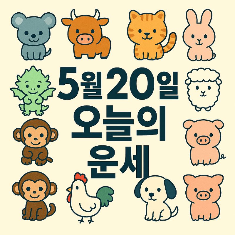 5월20일 띠별 운세 총정리 - ✨ 오늘의 운세와 생년별 해석