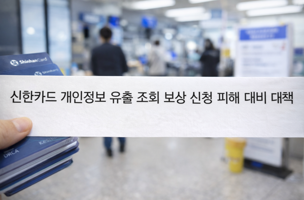 신한카드 개인정보 유출 조회 보상 신청방법 총정리