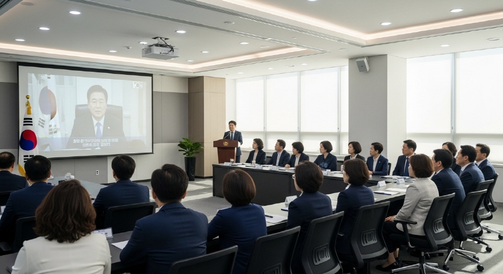 대통령 영상 시청