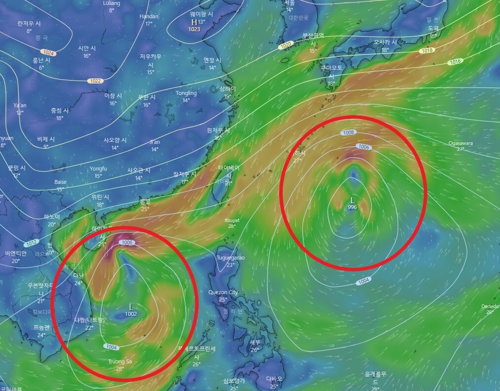 19호태풍20호태풍의심위치