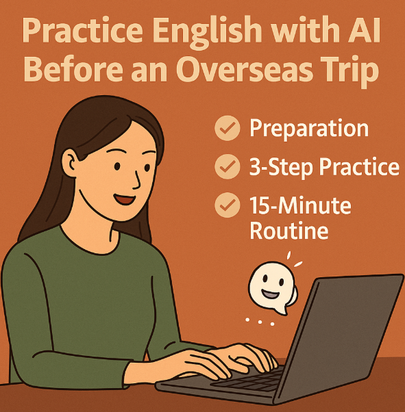 해외여행 전 AI로 실전 영어 연습하기 관련 사진