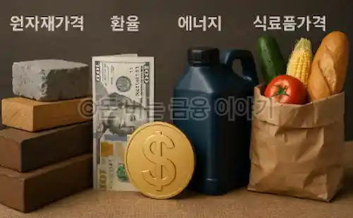 소비자 물가 지수 상승을 보여주는 이미지