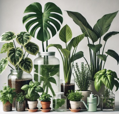 수경재배식물 과 허브식물