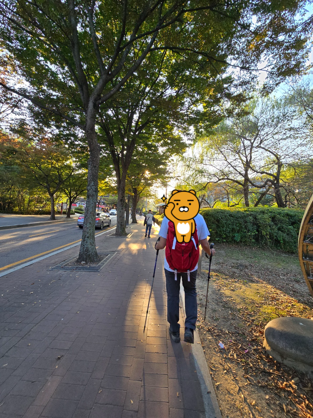 주차장으로 내려가는길