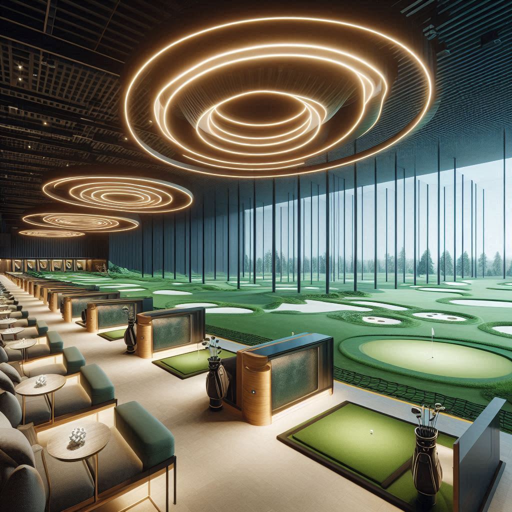 실내골프연습장 배경