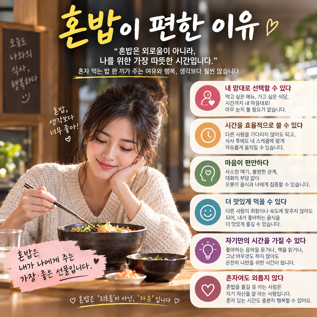 혼밥이 편한이유