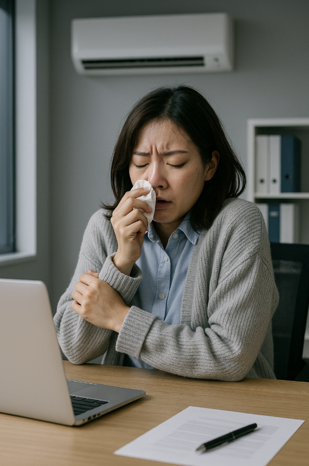 직장인 냉방병 극복법 관련 이미지