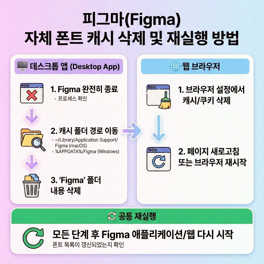 피그마 폰트 적용이 안 될 때 로컬 경로 확인하는 확실한 방법
