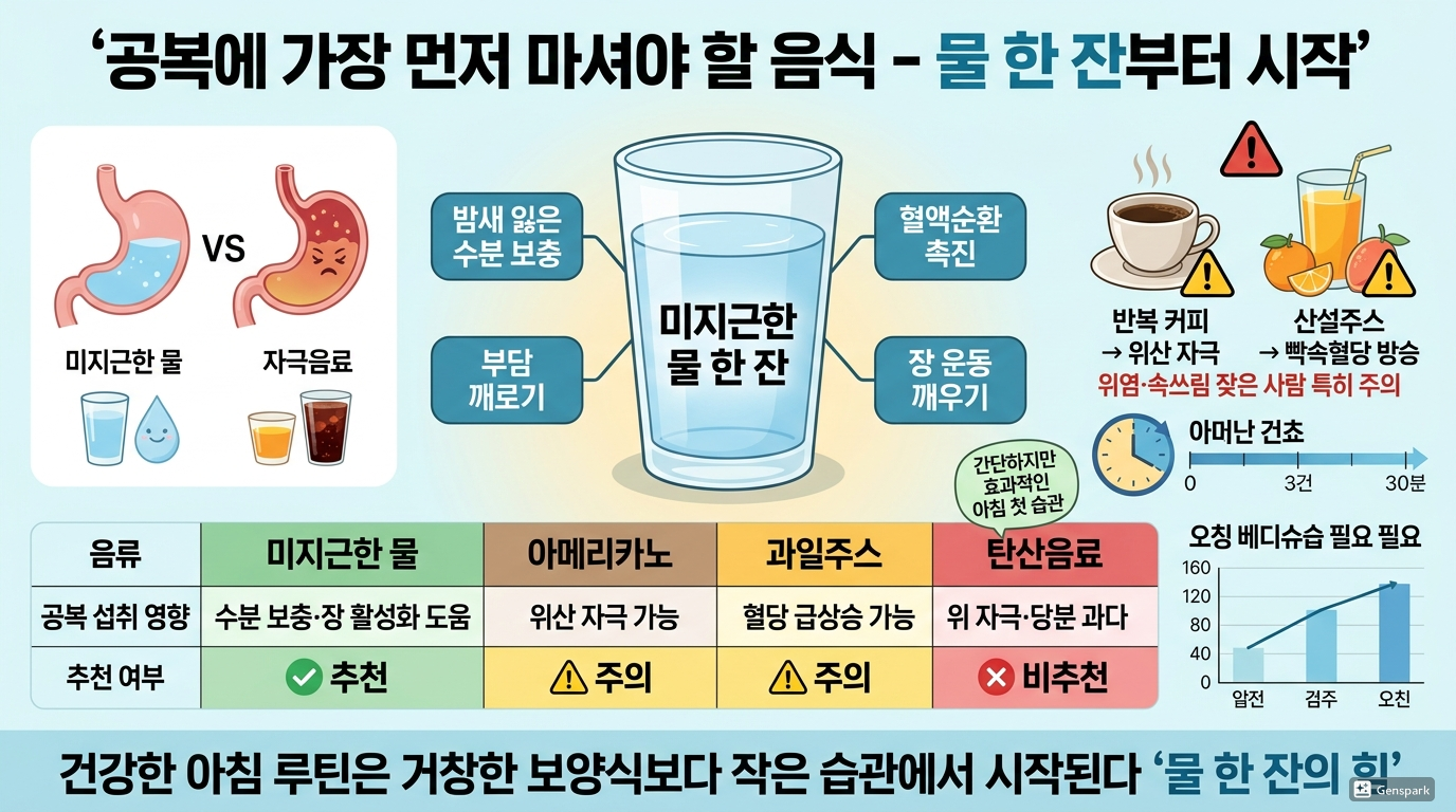 공복에 가장 먼저 마셔야 할 음식