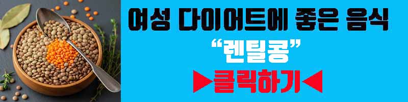 여성 다이어트 음식 렌틸콩 영양 효과 섭취 방법 부작용 알아보기
