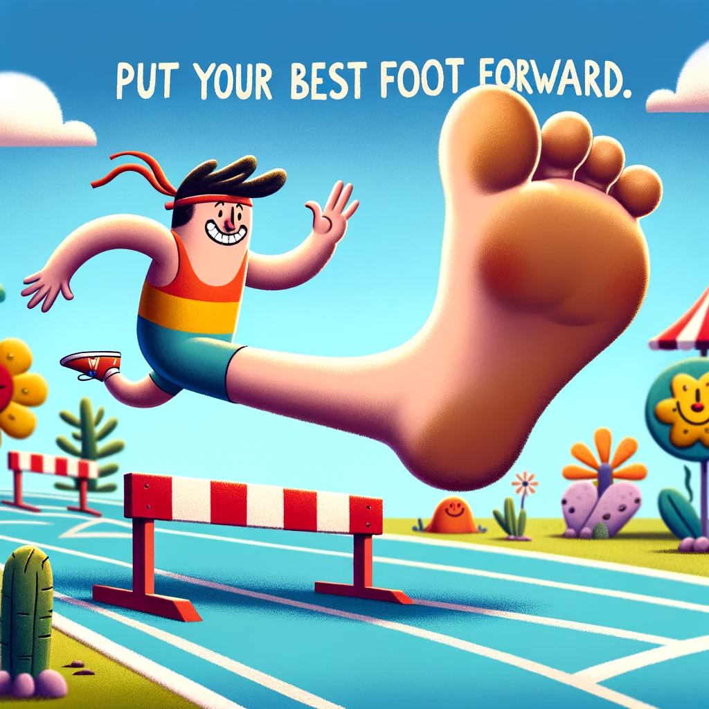 Put your best foot forward