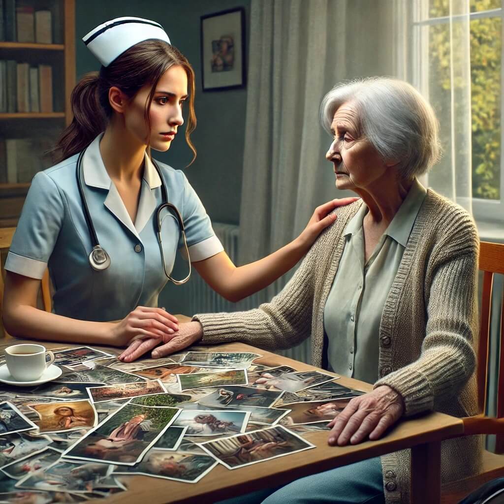 간호원과-치매-노인