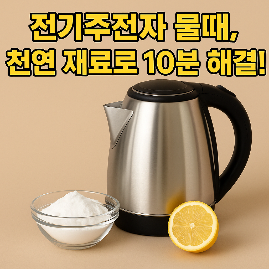 전기주전자 물때 없애는 자연 재료 활용법