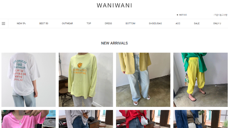 빅사이즈 여성의류 쇼핑몰 - 와니와니