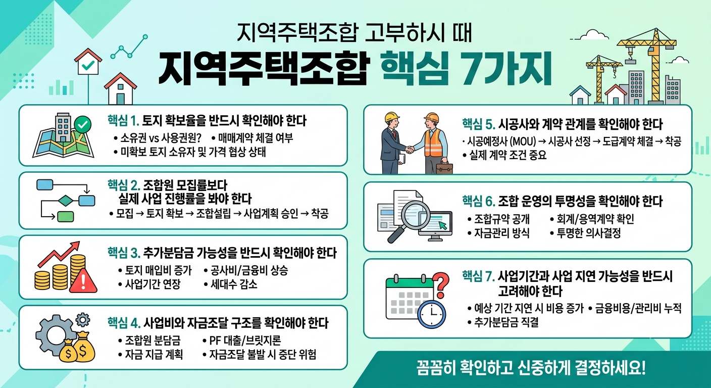 지역주택조합 핵심 7가지