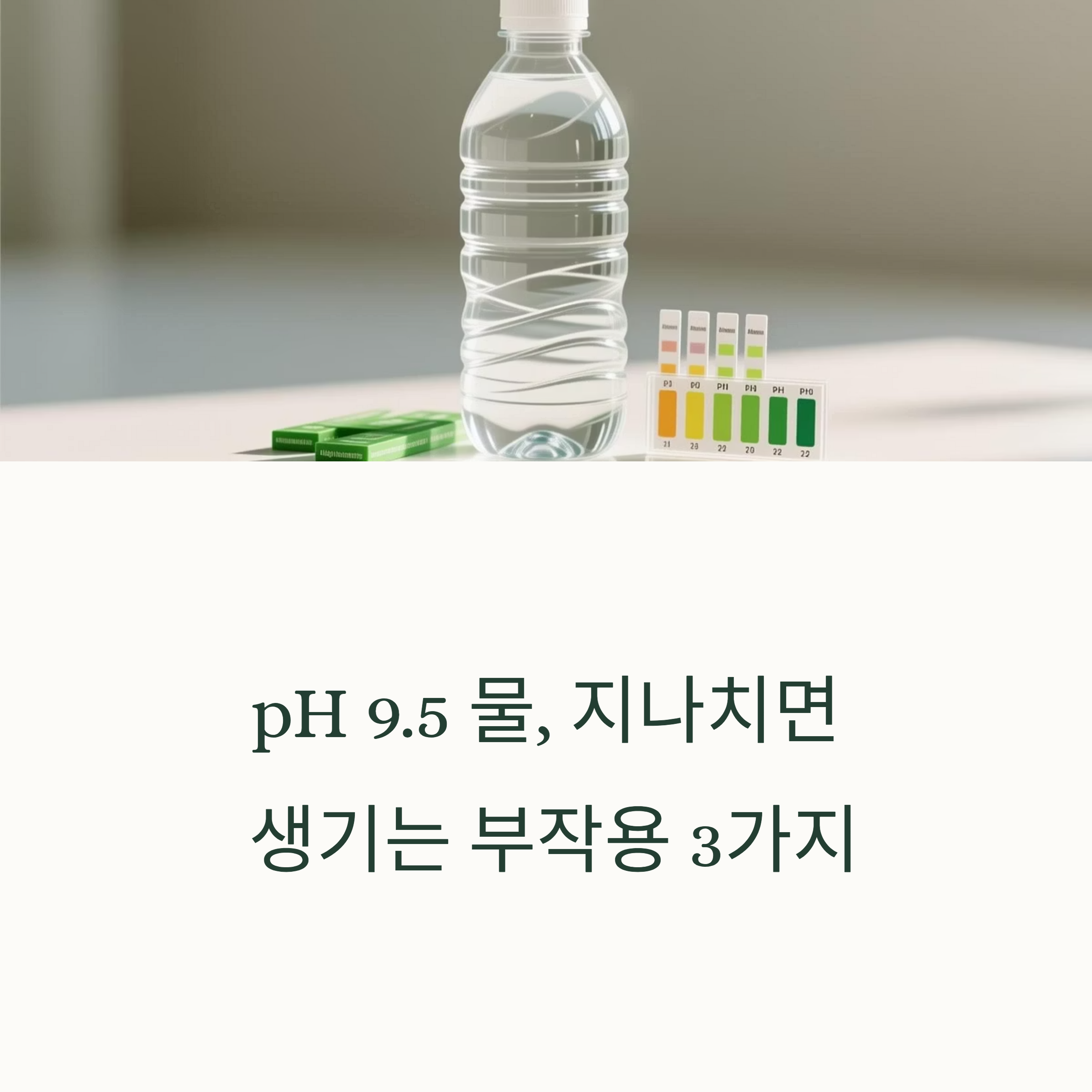 pH 9.5 물, 지나치면 생기는 부작용