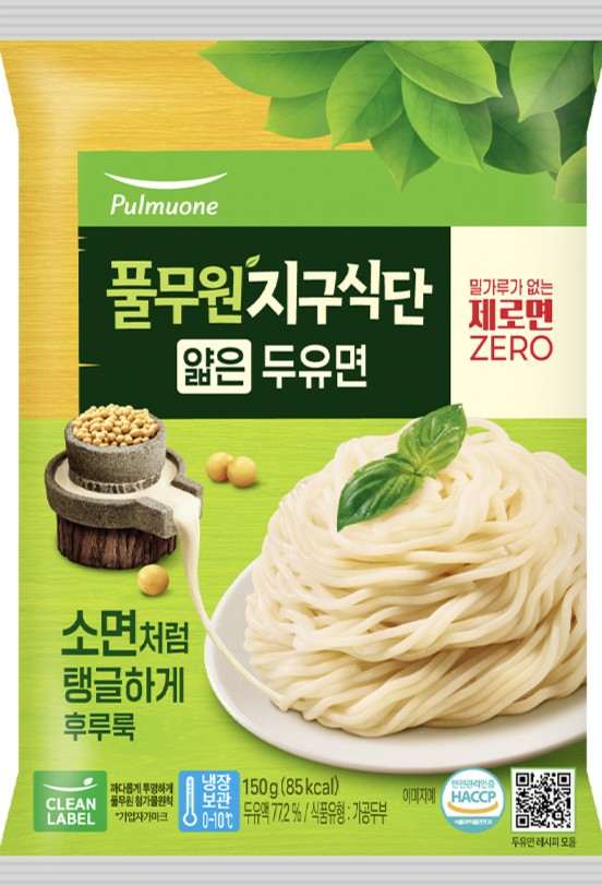 얇은 두유면