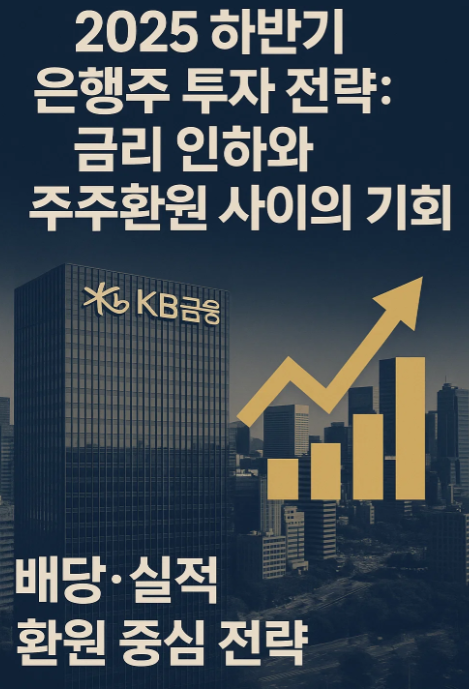 2025년 하반기 은행주 투자 전략 : KB금융 투자전략