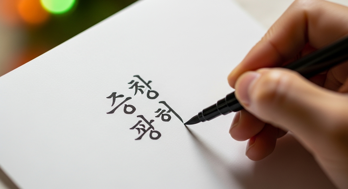 흰색 축의금 봉투 앞면 중앙 상단에 '祝 結婚'이라고 정갈하게 쓰여진 한자 문구. 결혼 축하의 격식 있는 메시지를 전달합니다.