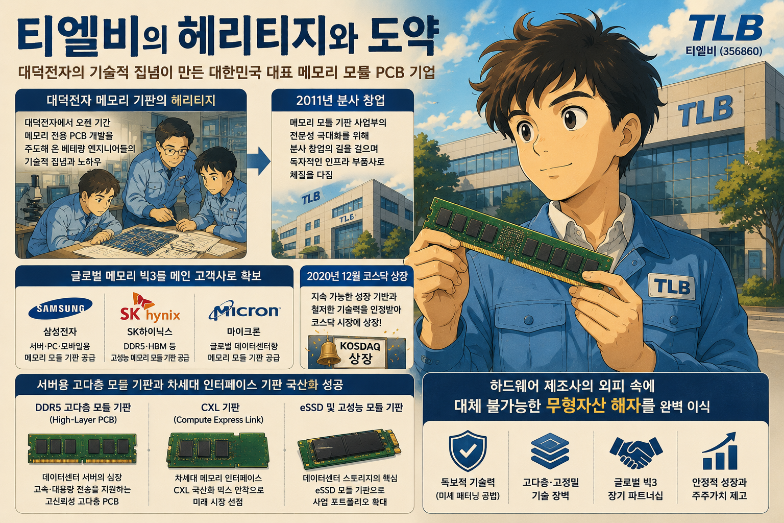 대덕전자 메모리 기판의 헤리티지부터 국내 대표 모듈 PCB 거인으로 우뚝 서기까지