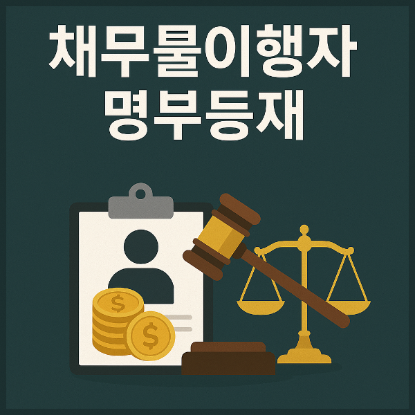채무불이행자 명부등재해제
