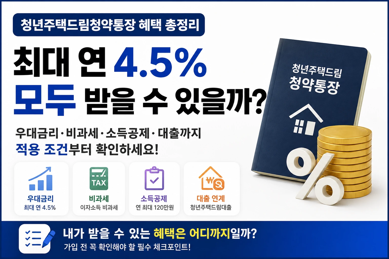 청년주택드림청약통장 혜택 모두 받으려면 적용 조건부터 확인해야 합니다
